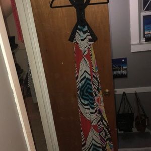 High neck maxi dress